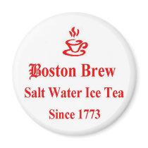Boston Brew Salt Water Ice Tea Refrigerator Magnet
