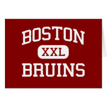 Boston Bruins - escuela secundaria - La Porte Indi Tarjetón