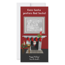 Boston Christmas Photo Card