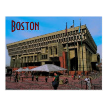 Boston City Hall Postcard