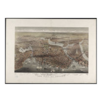 Boston City View 1873 posters