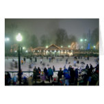Boston Commons Ice skaters on Frog Pond Card