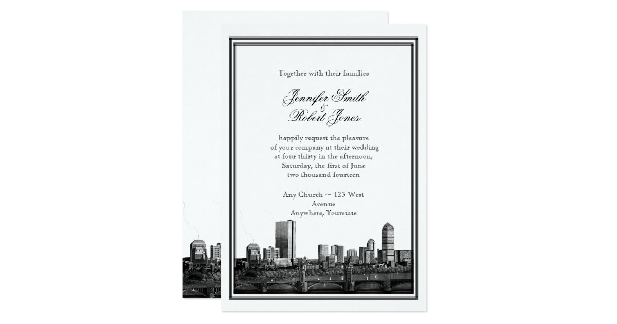 wedding invitations in boston ma boston destination wedding invitation zazzle wedding invitations in boston ma boston destination wedding invitation zazzle