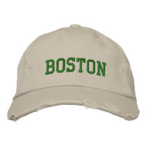 BOSTON Embroidered Hat embroidered hats by jamierushad BOSTON Embroidered Hat embroidered hats