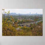 Boston from Middlesex Fells in Spring posters