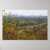 Boston from Middlesex Fells in Spring Print