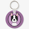 Boston Girl! Purple keychains