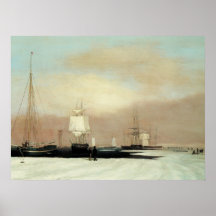 Boston Harbor 1835 Poster