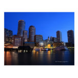 Boston Harbor and skyline.  Boston is one of the 8 Post Card