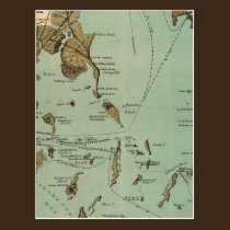 Boston Harbor postcards