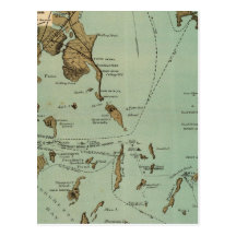 Boston Harbor Post Card