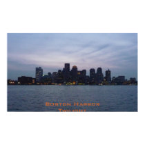 Boston Harbor Twilight posters by VermontCardCompany Boston Harbor Twilight posters