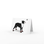 Boston in Winter Booties Card