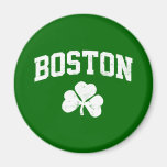 boston irish st patrick's shamrock clover southie magnet