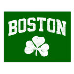 boston irish st patrick's shamrock clover southie post cards