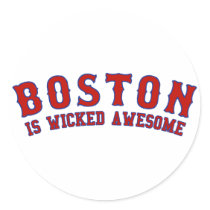 Boston is Wicked Awesome stickers