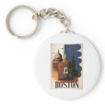 Boston Keychain