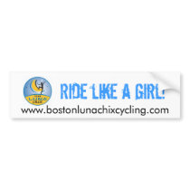 Boston LUNA Chix Bumper Sticker bumper stickers by sgoodell Boston LUNA Chix Bumper Sticker bumper stickers