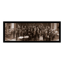 Boston MA Band Photo 1903 posters
