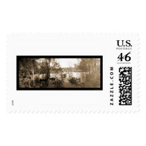 Boston MA Garden Boats Photo 1904 Postage Stamp