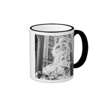 Boston, MA USA, Runner in Foil Boston Marathon Coffee Mug