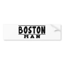 Boston Man Designs Bumper Sticker
