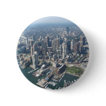 Boston Mass Skyline Pinback Buttons