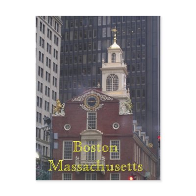 Boston Massachusetts Post Card by skinwitch