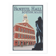 Boston, MassachusettsFaneuil Hall View Postcards