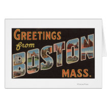 Boston, MassachusettsLarge Letter Scenes 3 Card
