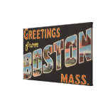 Boston, MassachusettsLarge Letter Scenes Canvas Prints