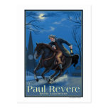 Boston, MassachusettsPaul Revere's Ride Postcard