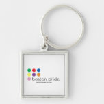 Boston Pride Square Keychain