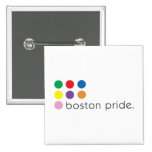 Boston Pride Square Pinback Buttons