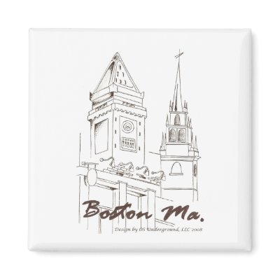Boston Profiles Magnet by osundergroundllc
