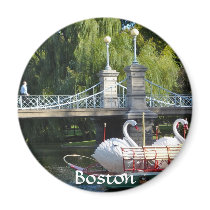 Boston Public Garden Refrigerator Magnet