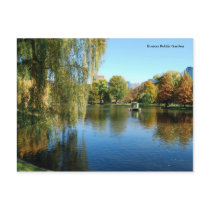 Boston Public Garden Postcard