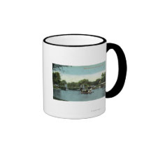 Boston Public Garden View of the Bridge Coffee Mugs