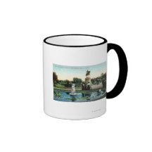 Boston Public Garden View of Venus at the Bath Coffee Mugs