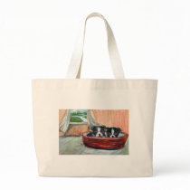 Boston pups peekaboo bags