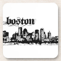 Boston Put on for your city Beverage Coaster