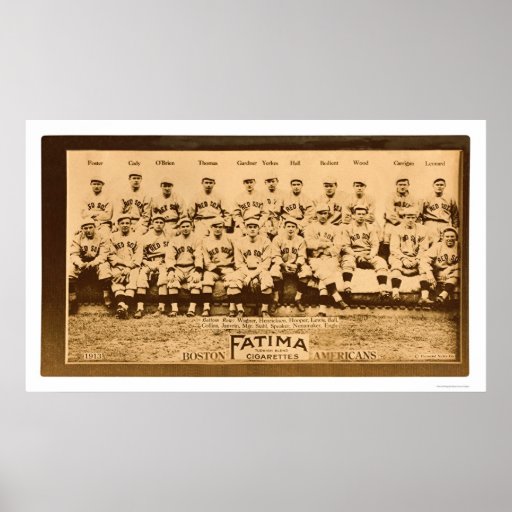 Boston Red Sox Baseball 1913 Posters