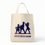 Boston Red White and Blue Canvas Bags