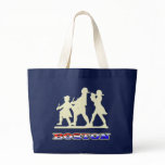 Boston Red White and Blue Canvas Bag