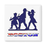 Boston Red White and Blue Fridge Magnet