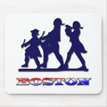 Boston Red White and Blue mousepads