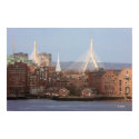 Boston’s Zakim Bridge Landmark posters