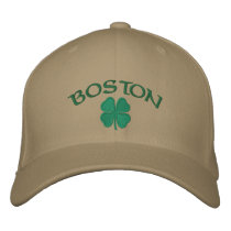 Boston Shamrock Hat embroidered hats by niffx Boston Shamrock Hat embroidered hats