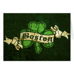 Boston Shamrock Vintage Style Cards