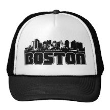 Boston Skyline Mesh Hat